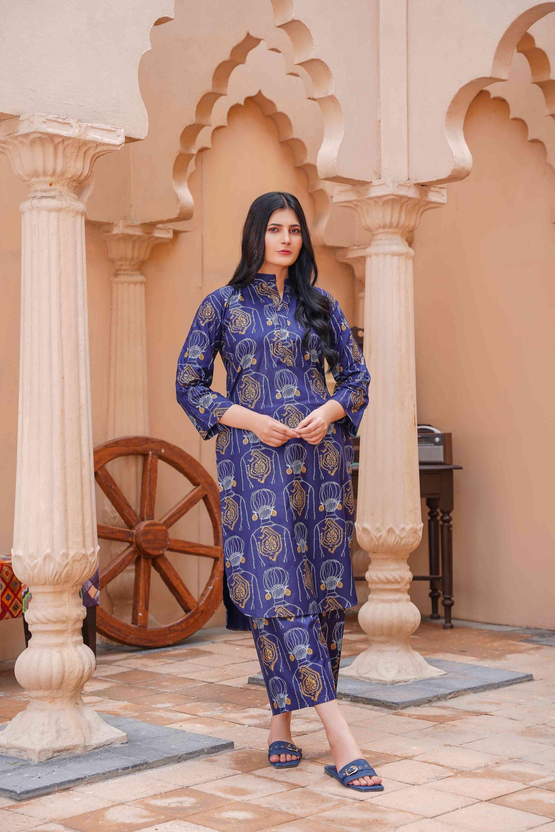 Melodic 2Pcs Stitched Suit