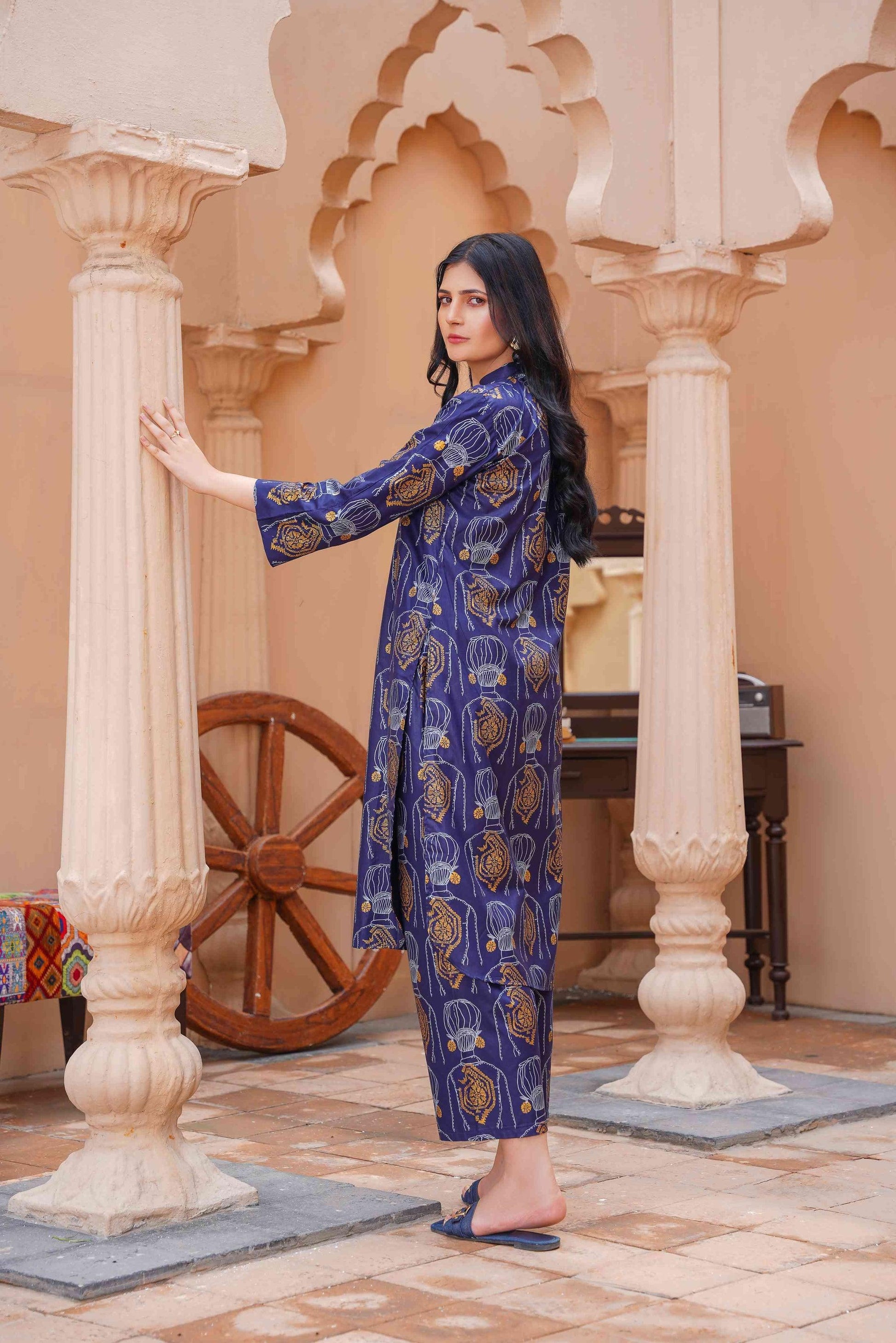 Melodic 2Pcs Stitched Suit