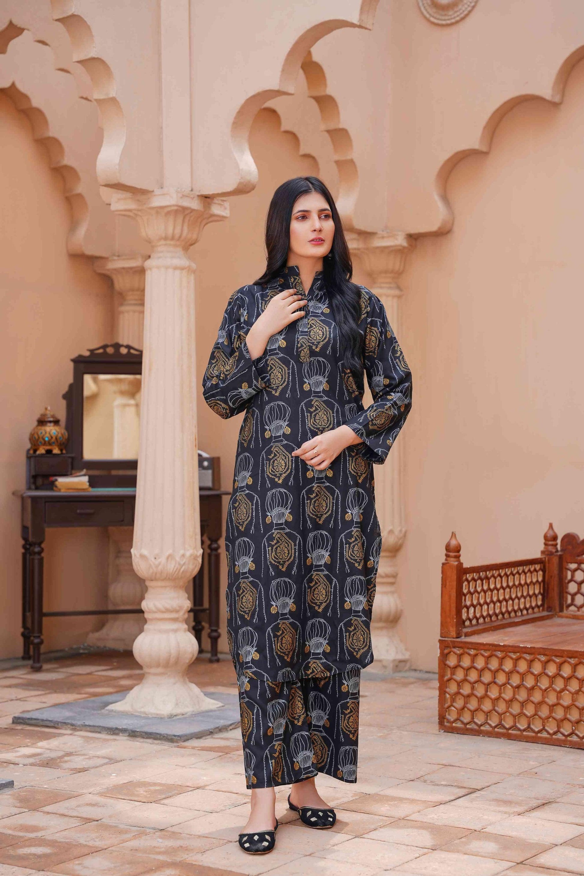 Melodic 2Pcs Stitched Suit