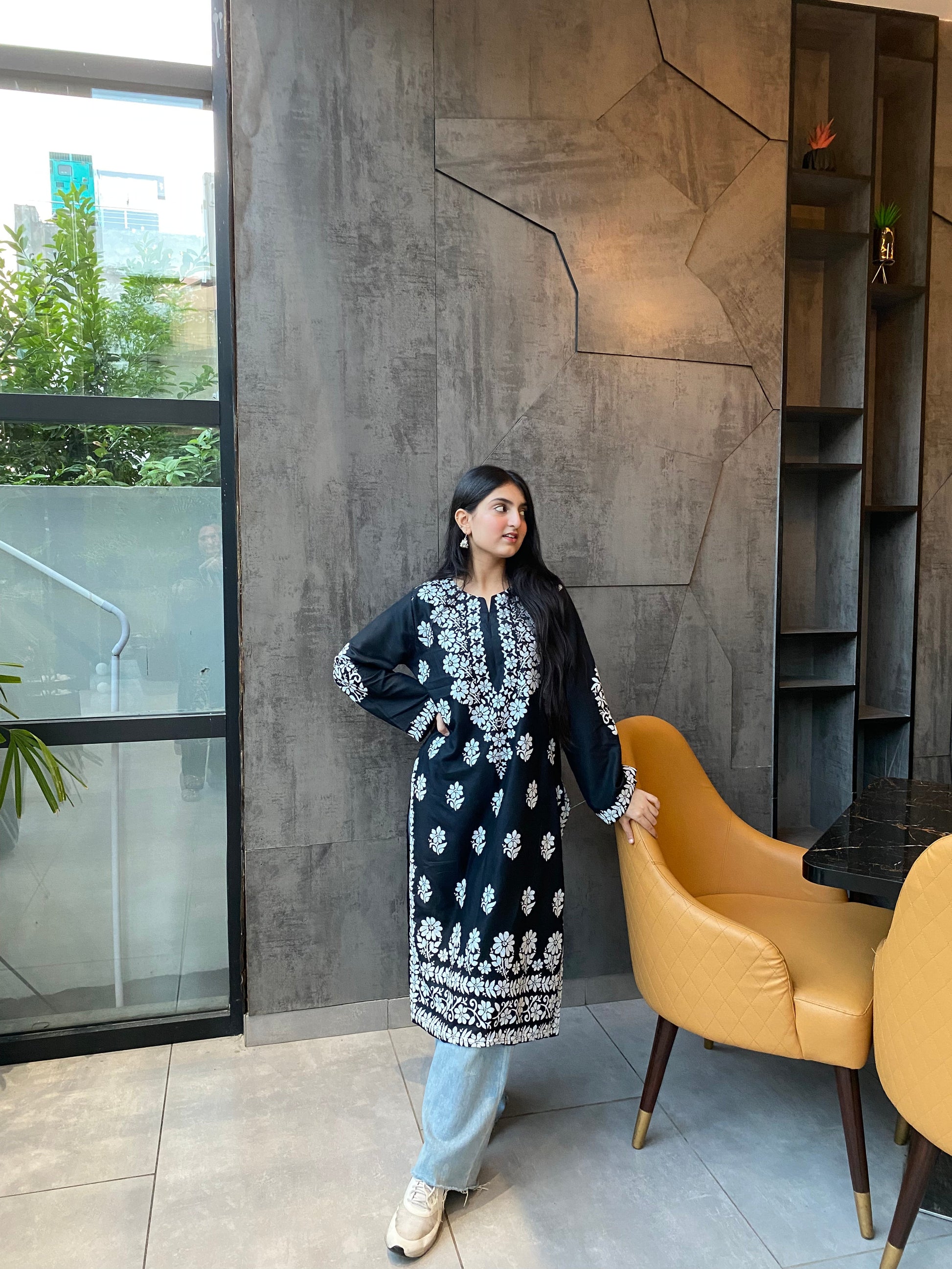 EMILY KURTI EMBOSSED (LONG SHIRT)