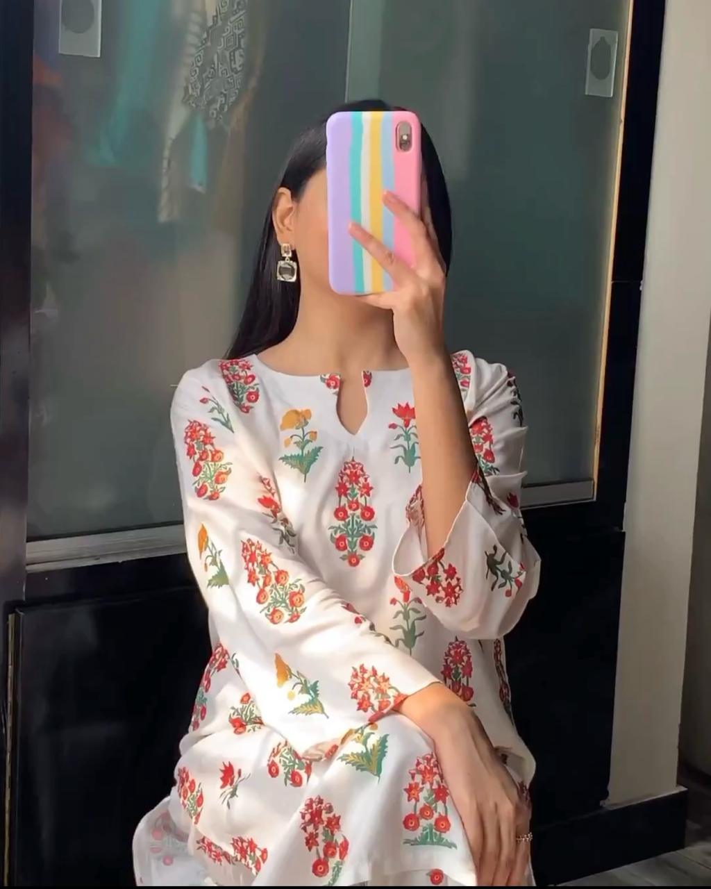 Rangrasiya Floral Print 2Pcs Stitched