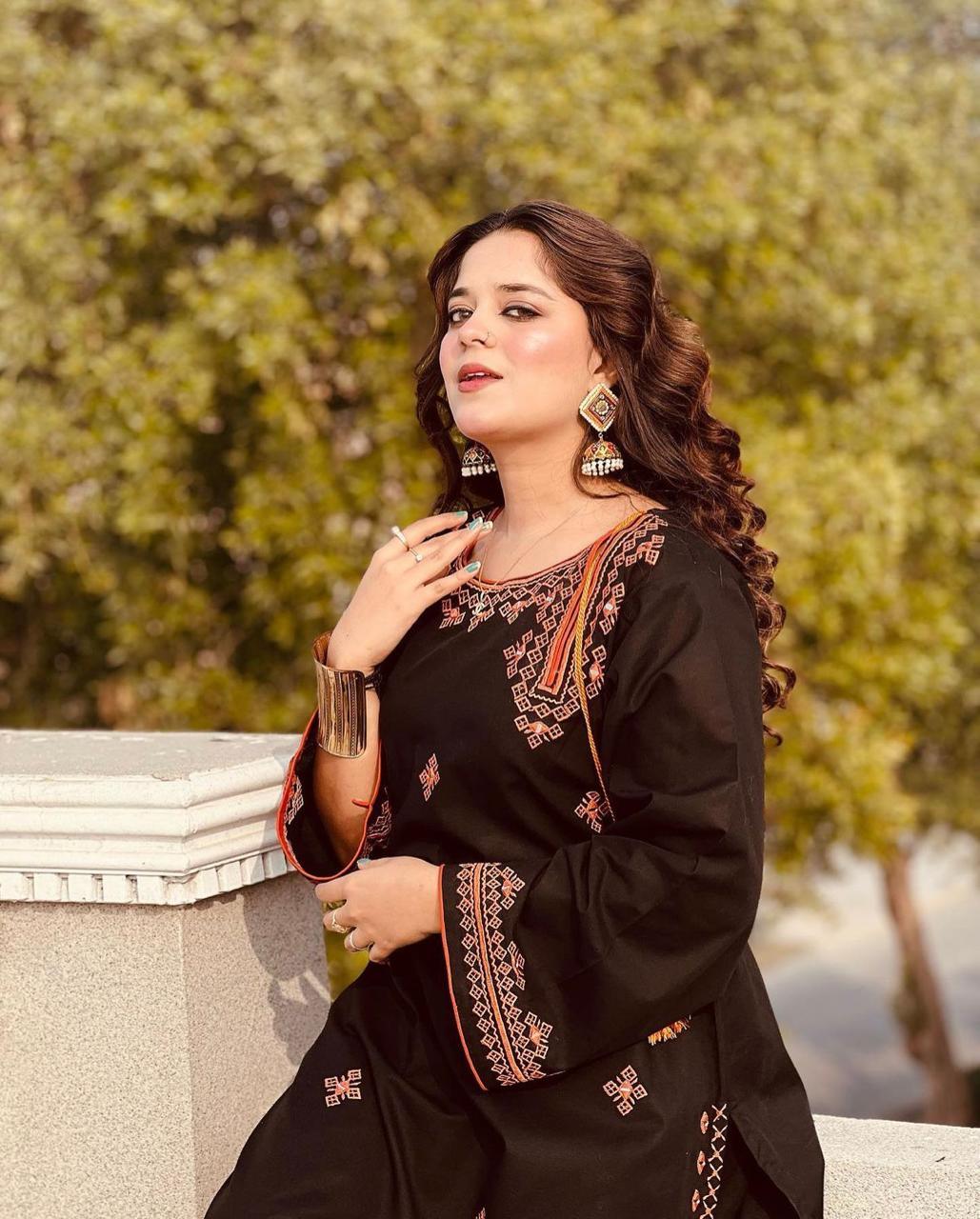 Desi Core Embroidery 2Pcs Stitched