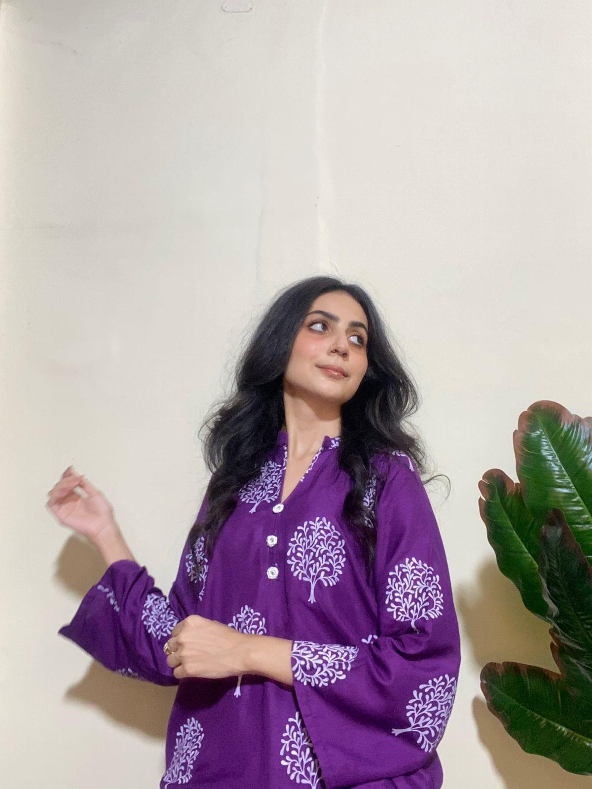 Floral TREE Print 2pc Stitched