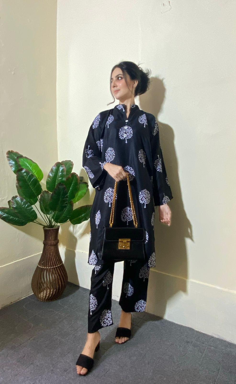 Floral TREE Print 2pc Stitched