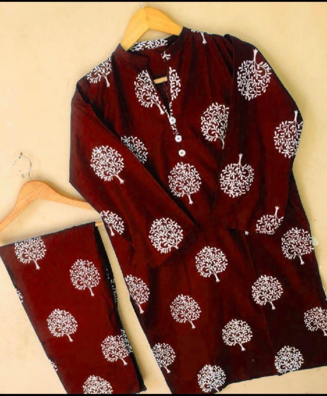 Floral TREE Print 2pc Stitched