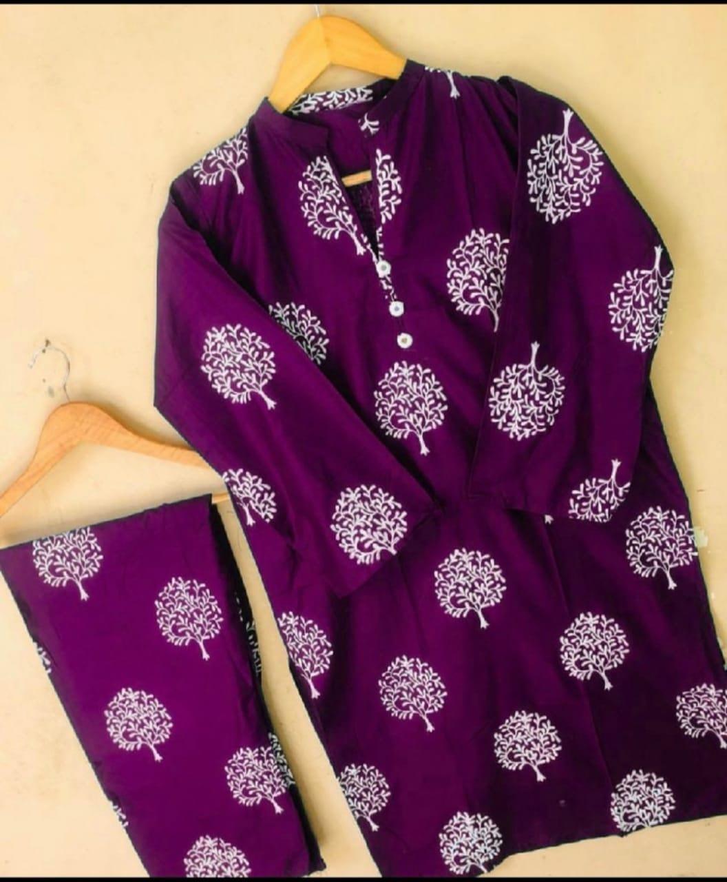 Floral TREE Print 2pc Stitched