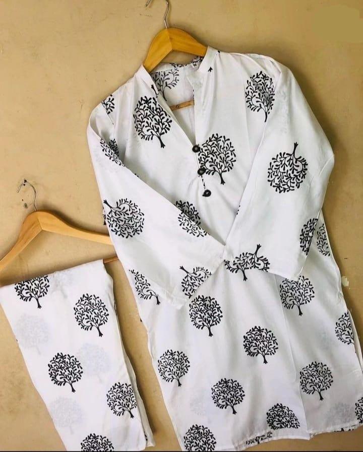 Floral TREE Print 2pc Stitched