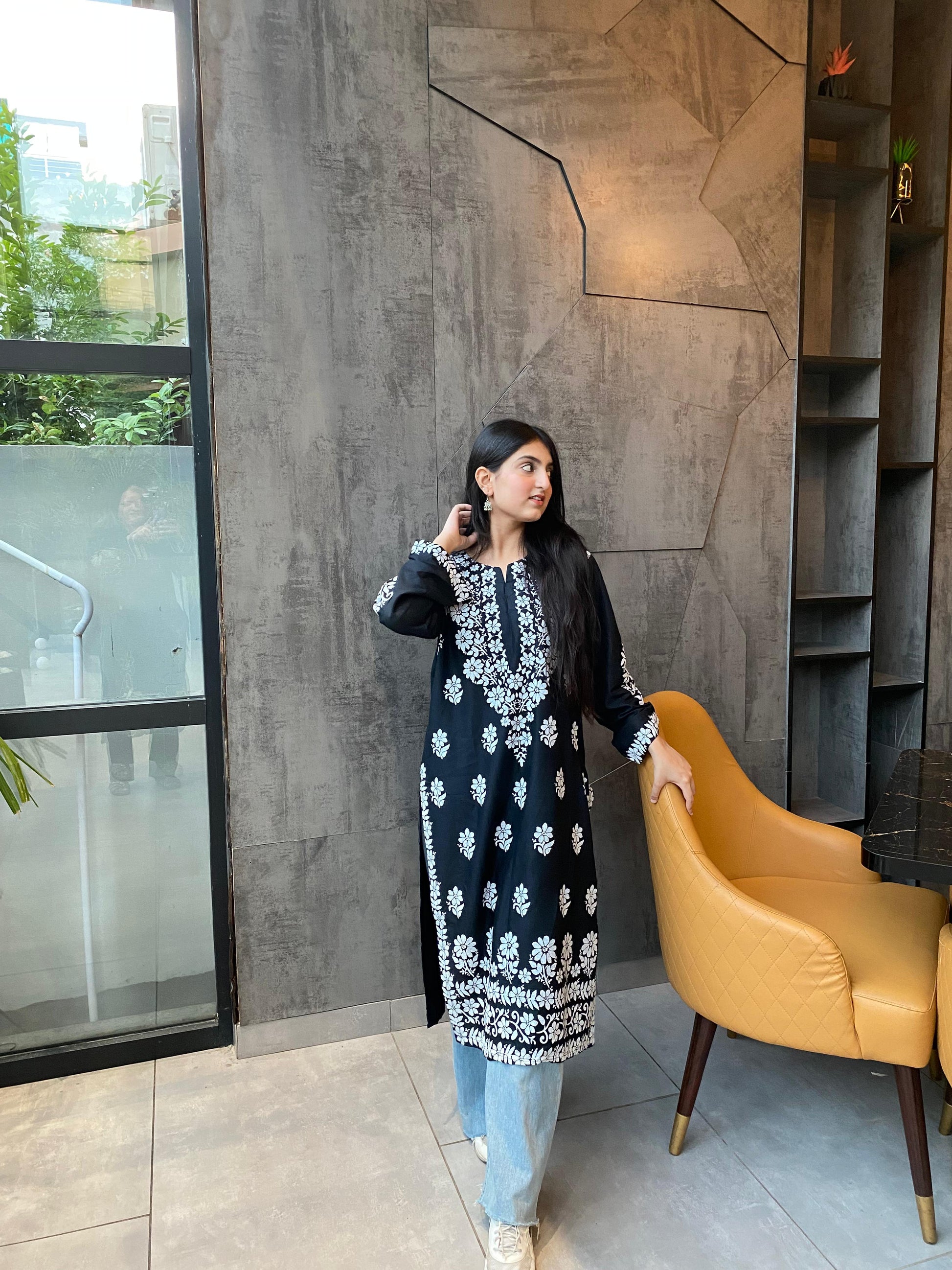 EMILY KURTI EMBOSSED (LONG SHIRT)