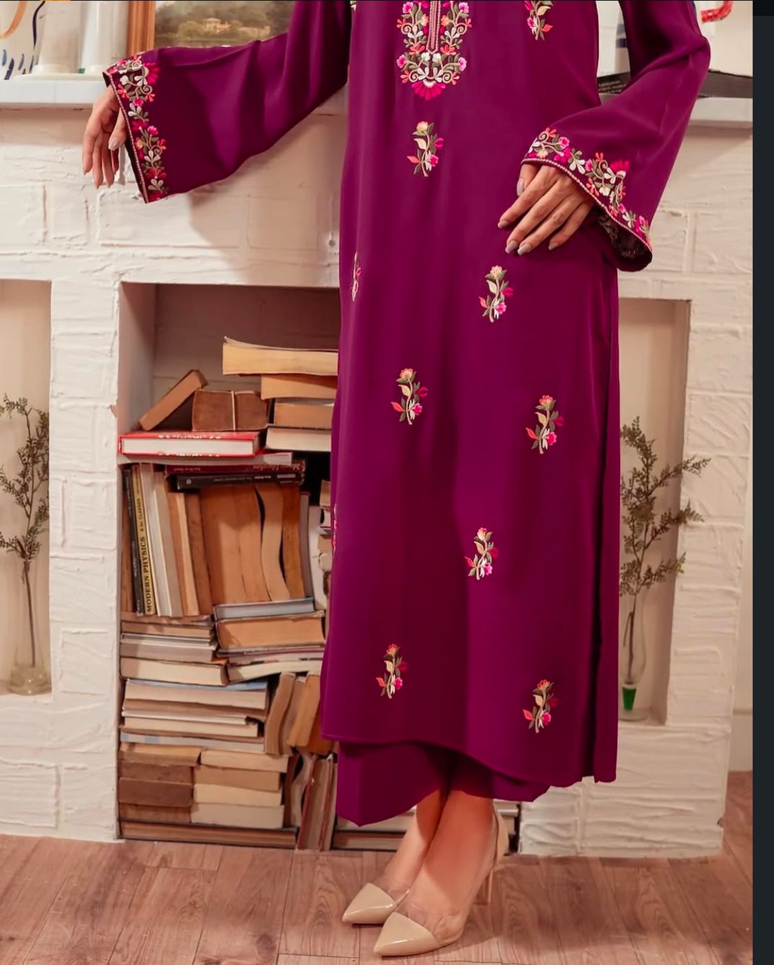 Vintage 2Pc Stitched