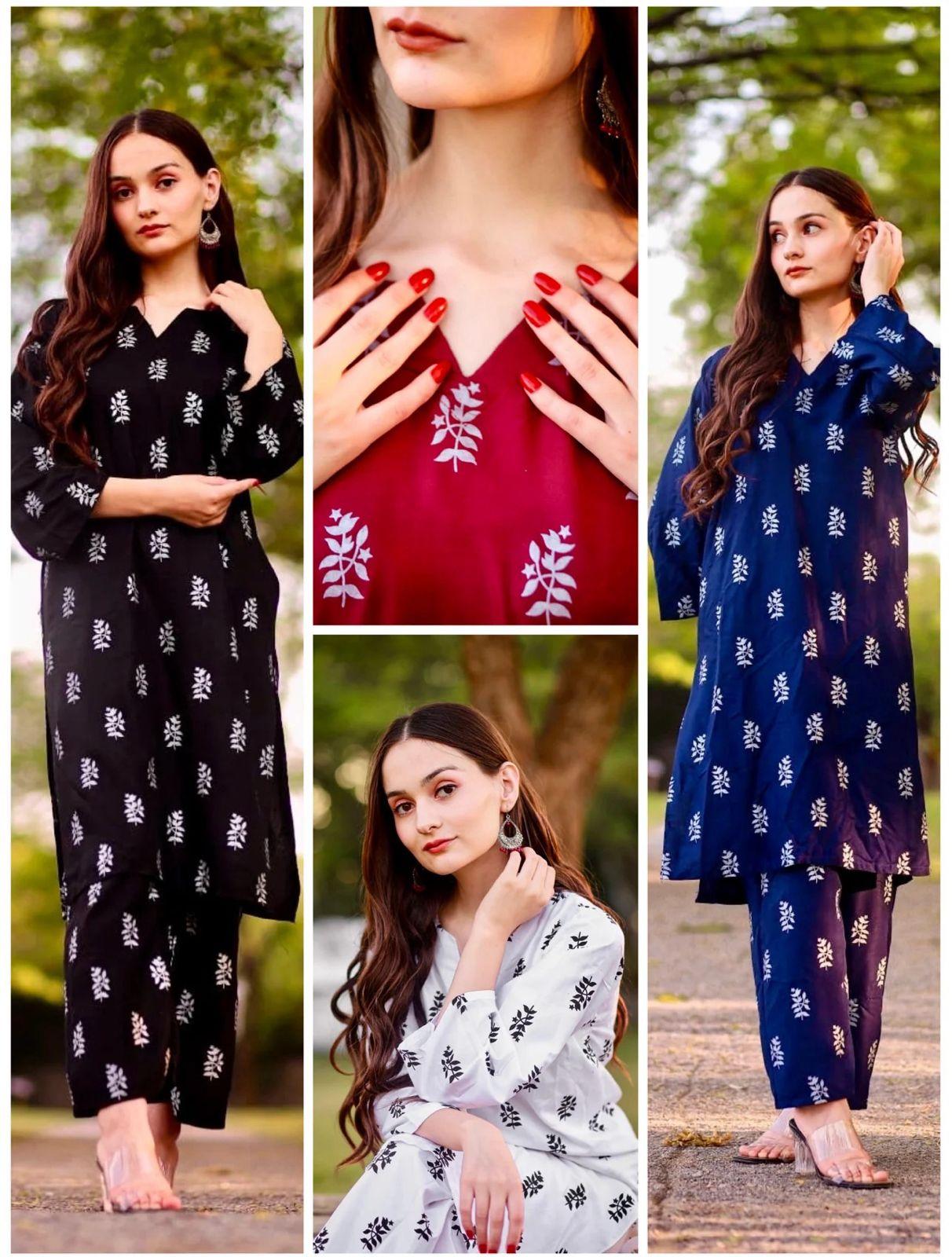 Saleha 2Pcs Stitched Suit