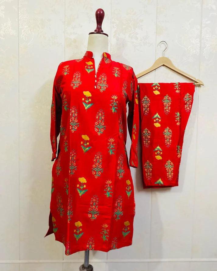 Rangrasiya Floral Print 2Pcs Stitched