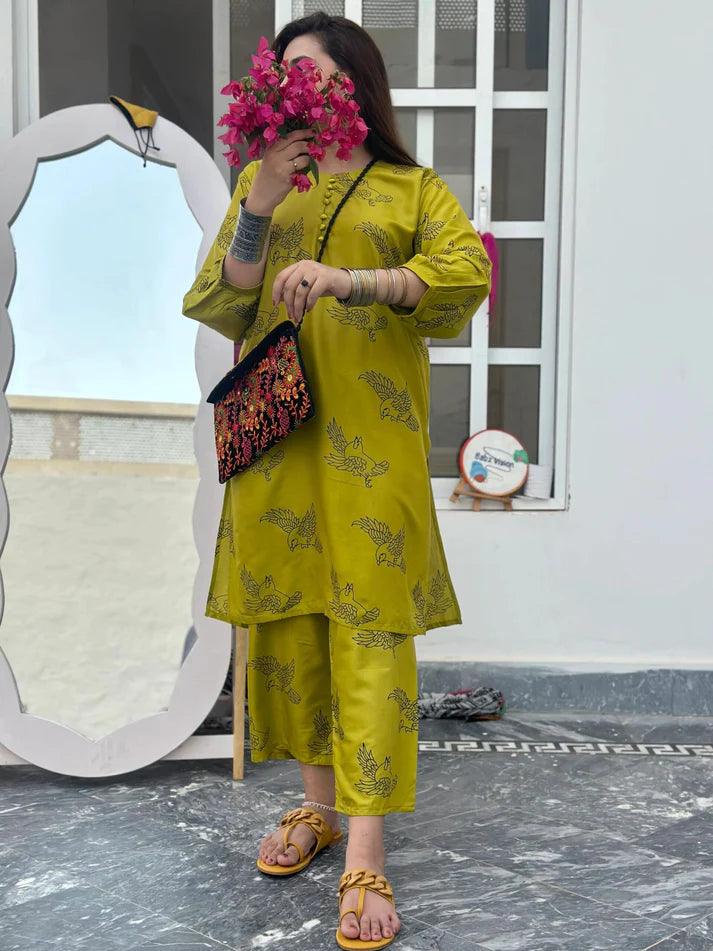 Sparrow 2Pcs Stitched