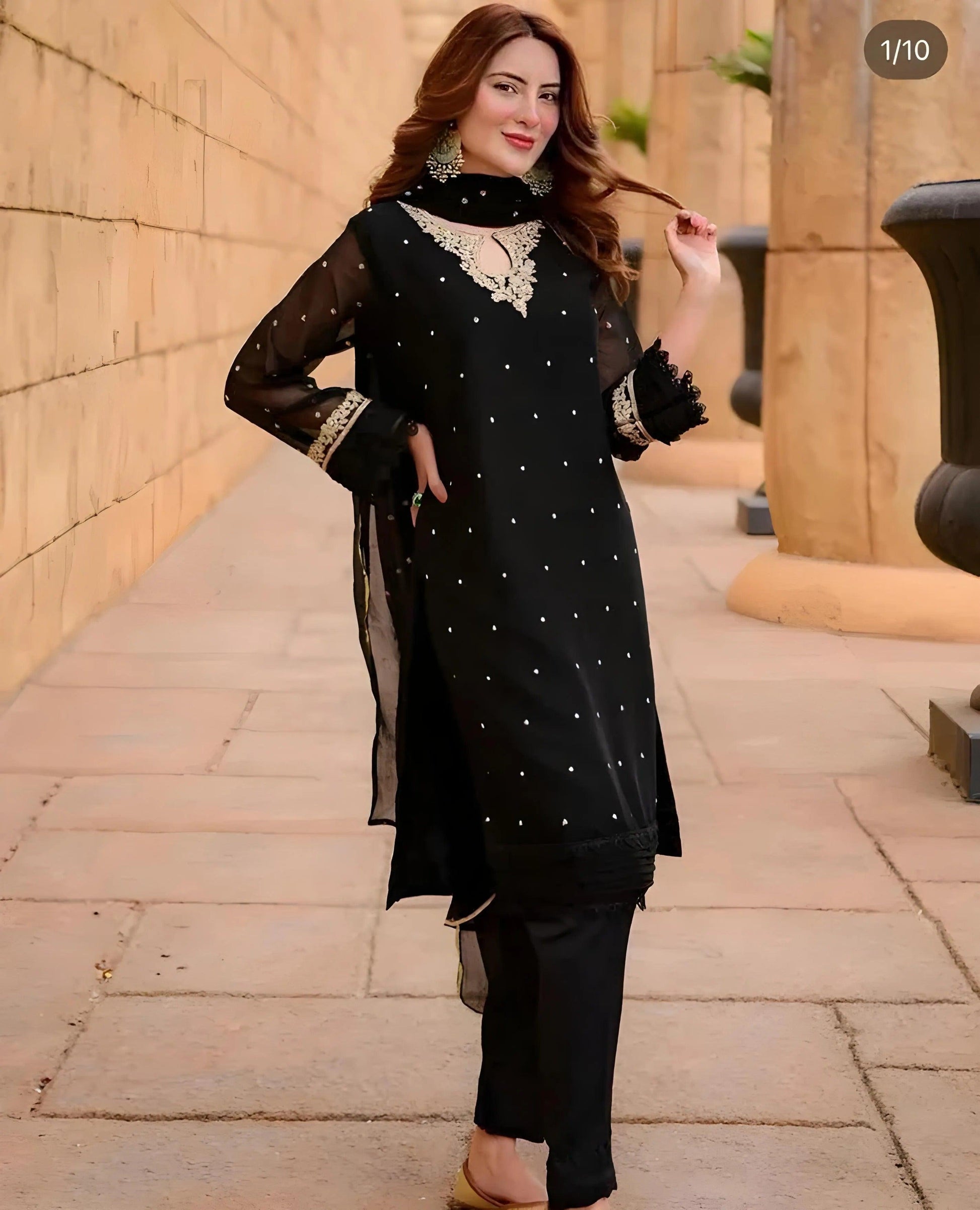HANIA 3-PC Stitched