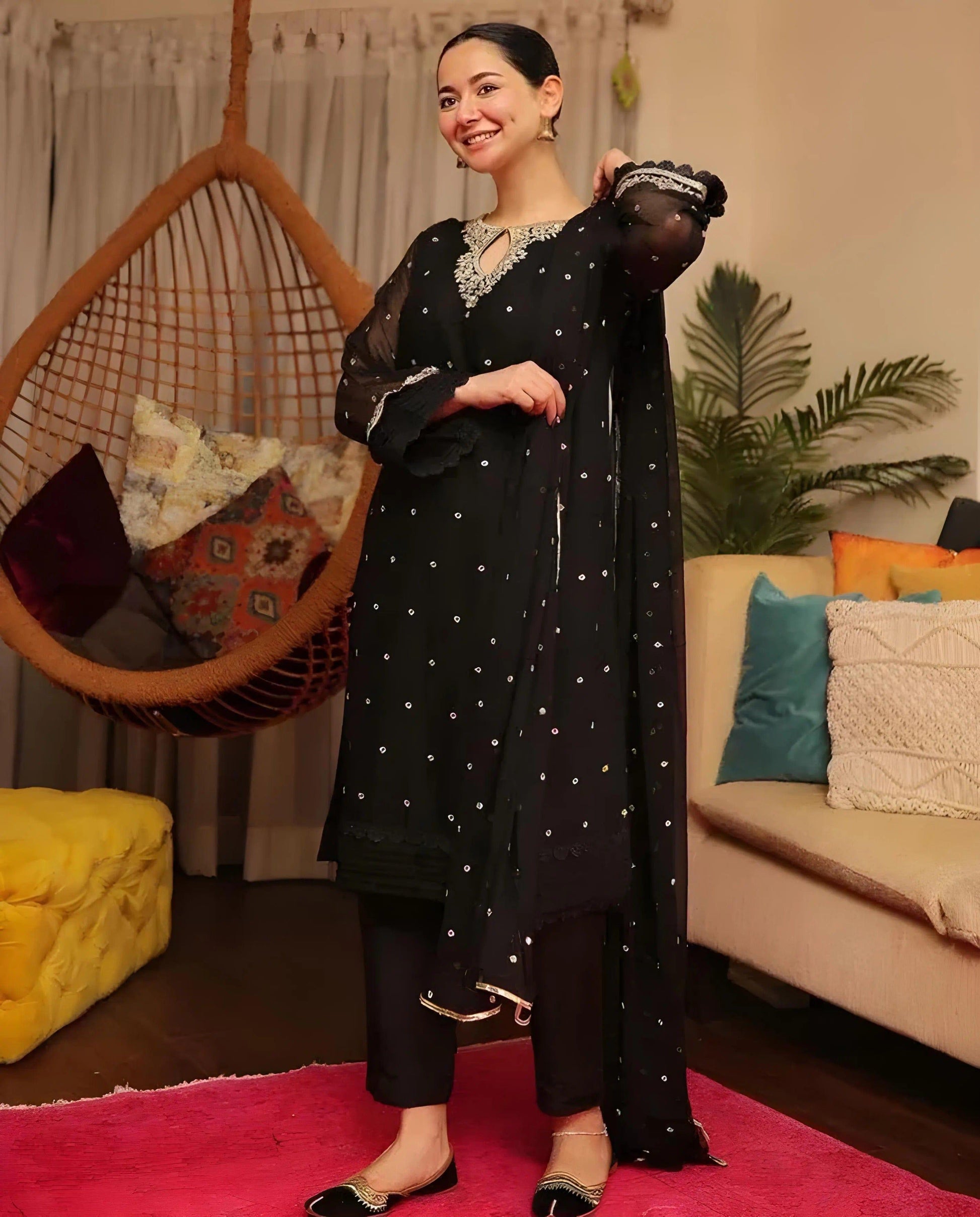 HANIA 3-PC Stitched