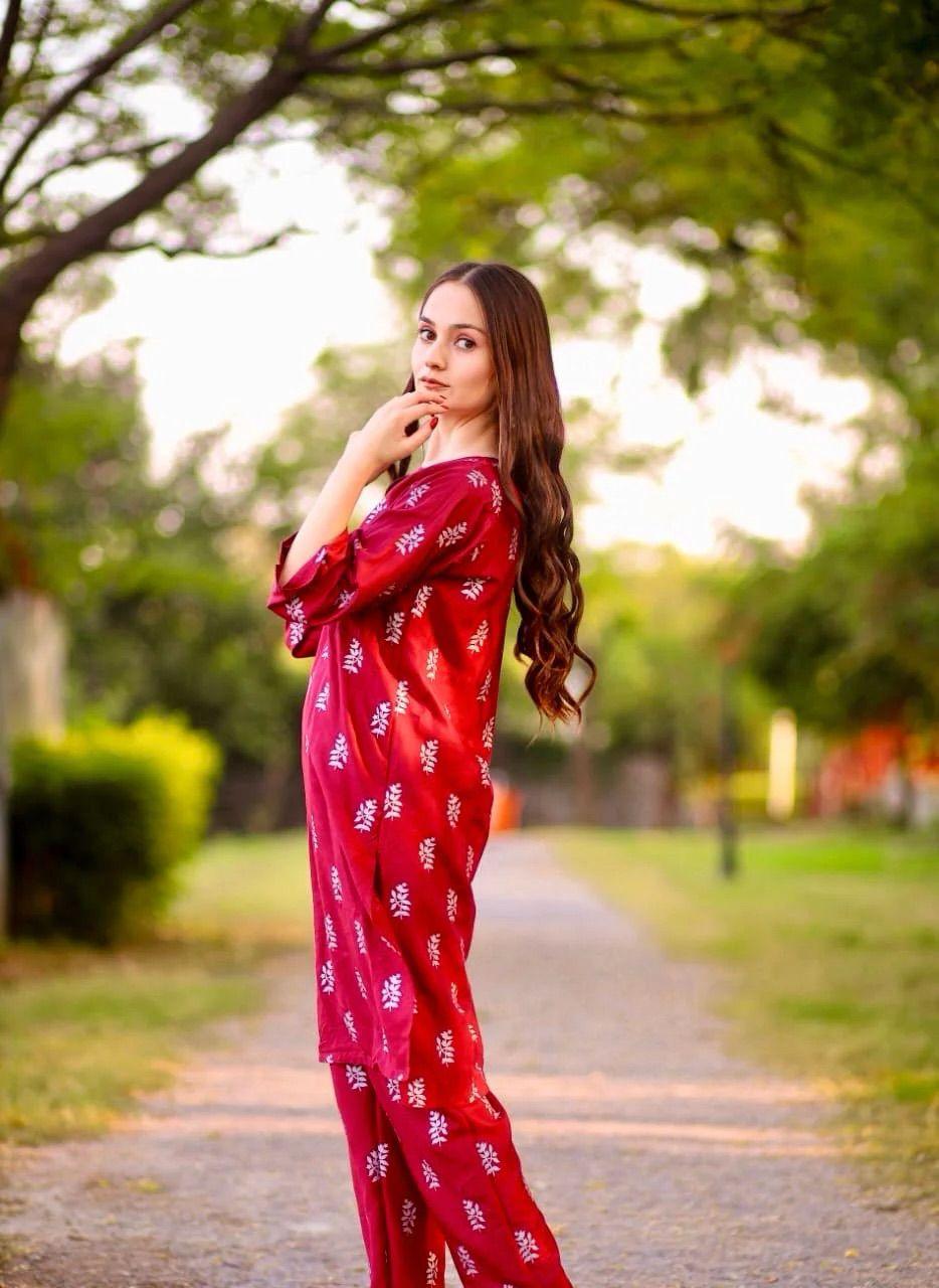 Saleha 2Pcs Stitched Suit