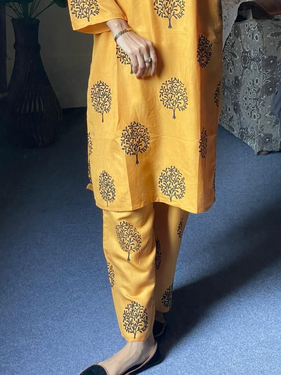 Floral TREE Print 2pc Stitched