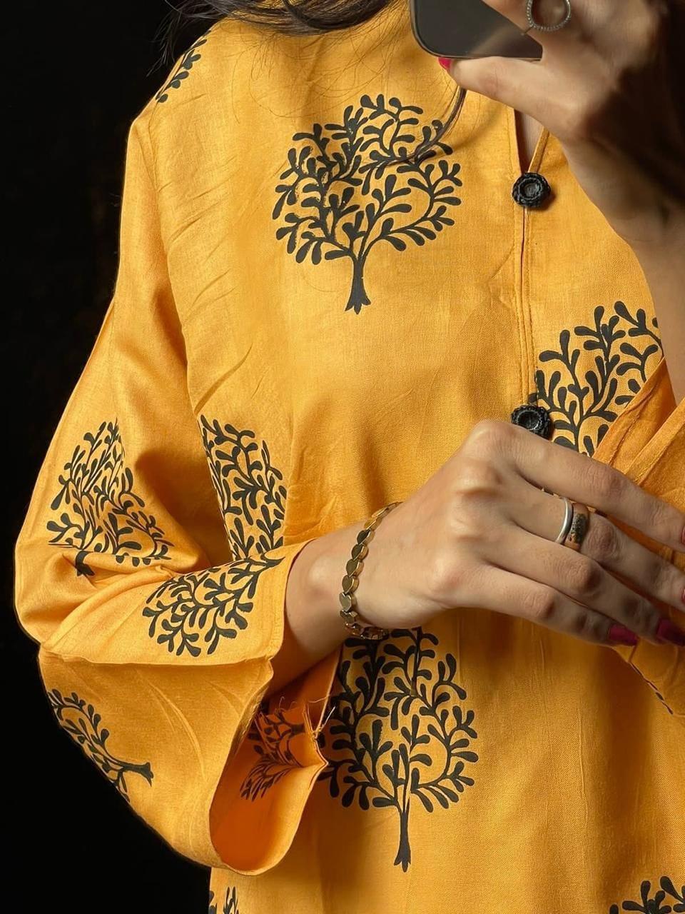 Floral TREE Print 2pc Stitched