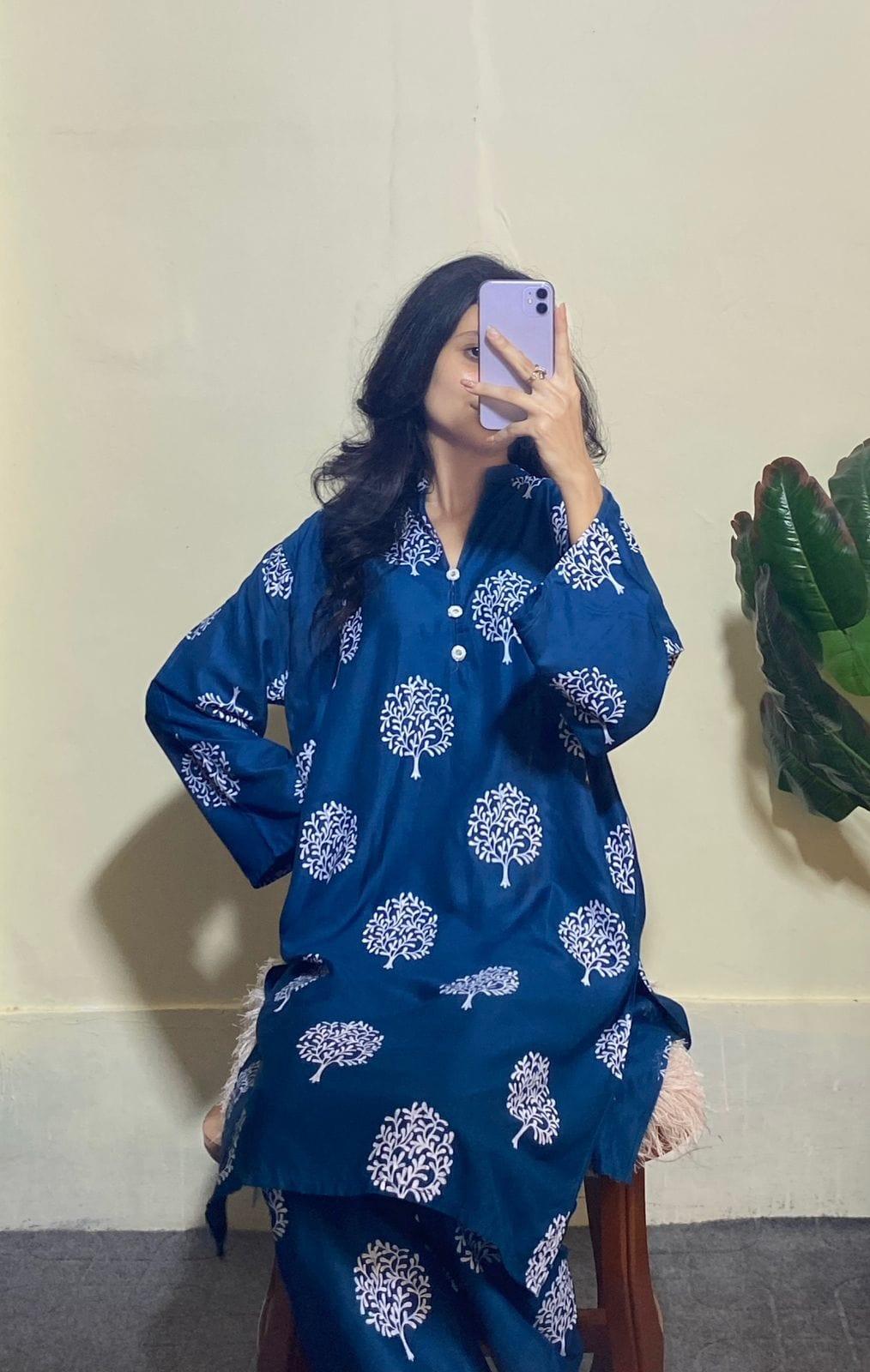 Floral TREE Print 2pc Stitched