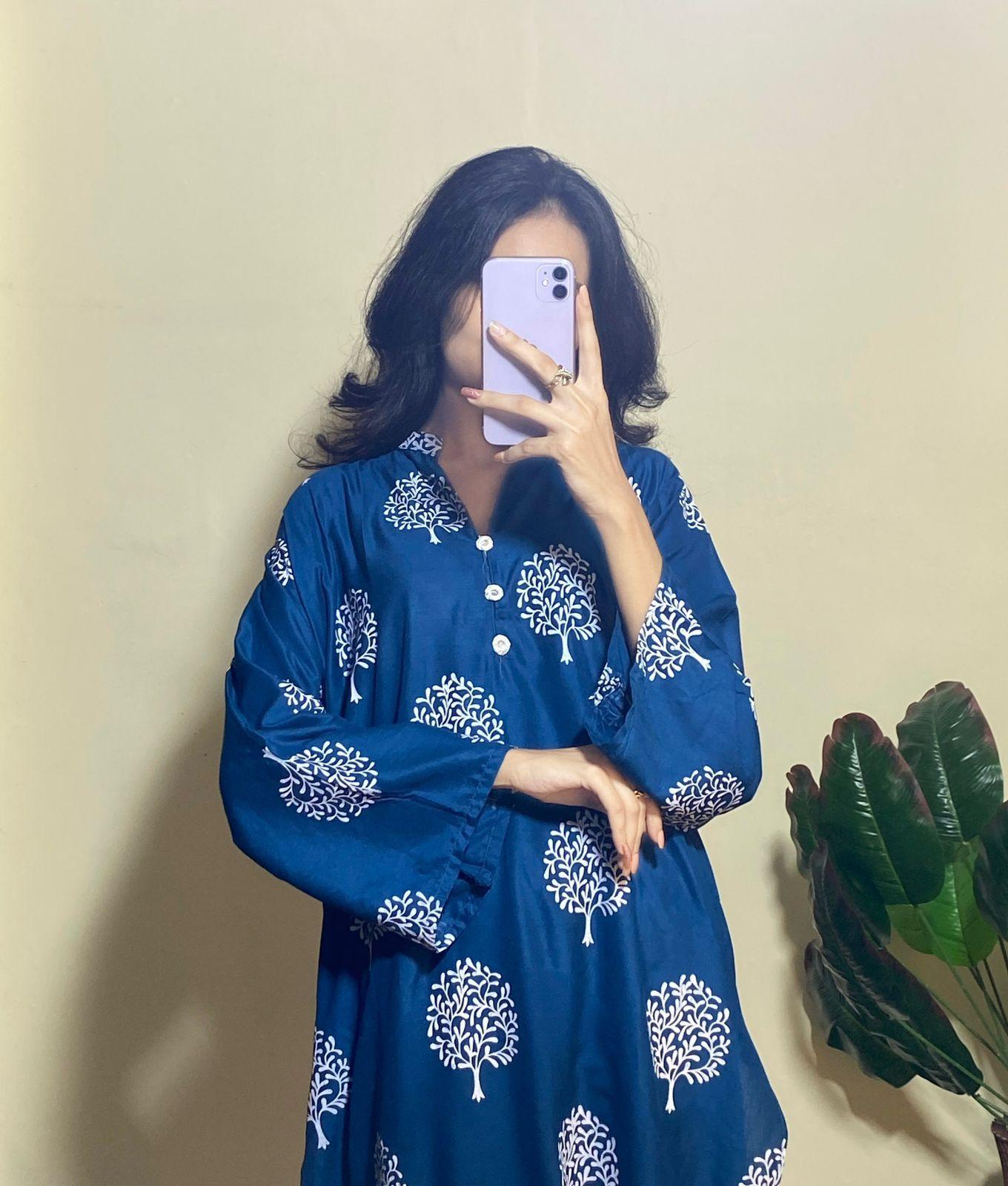 Floral TREE Print 2pc Stitched